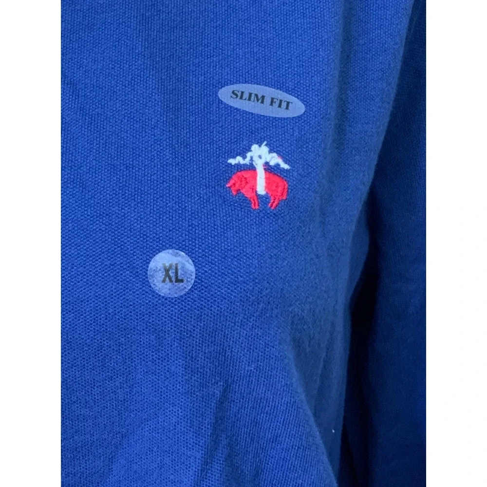Brooks Brothers 346 Women's Blue Long Sleeve Slim Fit Polo Shirt XL NWT